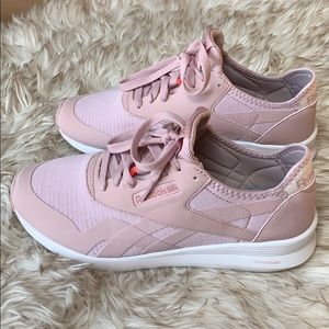 Light Pink Reebok DMX Foam Sneakers